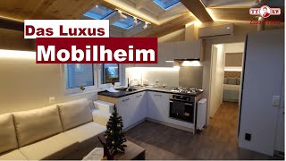 Luxus Mobilheim kaufen anstatt Miete zahlen Tiny House Tinyhaus 3 ZKB auch mit Baugenehmigung [upl. by Eisyak]