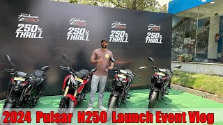 2024 Pulsar N250 Launched in Hyderabad  TechTravelTelugu [upl. by Bertero]