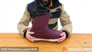 2019  2020  Thirtytwo Lashed Double BOA Snowboard Boots  Video Review [upl. by Leiva]