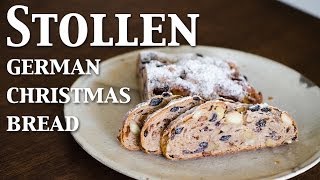 Stollen german christmas bread vegan ☆ シュトレン [upl. by Okimuk]