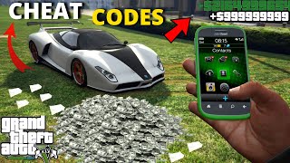 GTA 5  TOP 10 BEST SECRET PHONE CHEAT CODES 2022 Sport Cars God Mode  All Consoles amp PC [upl. by Atinaujnas]