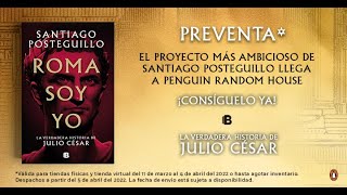 Santiago Posteguillo presenta «Roma soy yo La verdaderda historia de Julio César» [upl. by Aerehs]