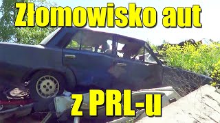 Złomowisko aut PRLu  Polonez Fiat 125p Maluch 126p [upl. by Nosilla]