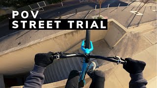 ROUTINE POV SESSION MTB STREET TRIAL  John Langlois [upl. by Yt]