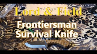 Frontiersman Survival Knife  Whats in the Handle [upl. by Akeryt]