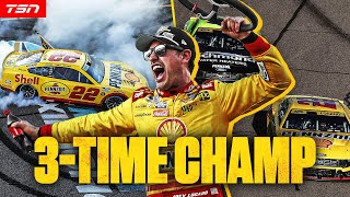 JOEY LOGANO WINS HIS 3RD NASCAR CUP SERIES CHAMPIONSHIP [upl. by Ynohtnakram891]