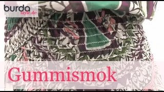 burda style – Gummismok nähen [upl. by Milissa]