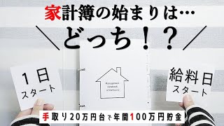 【シンプル家計簿】家計簿の始まりは1日？給料日？家計簿のつけ方がめっちゃ楽になる家計簿の始め方（初心者向け）／ズボラ主婦／4人家族／手取り20万円台 [upl. by Weiss747]