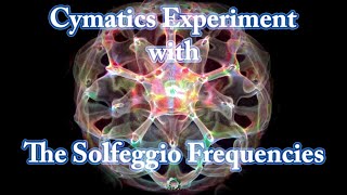 CYMATICSCIMATICACYMATIC Experiment 16 with The Solfeggio Frequencies 432 Hz [upl. by Assiled]