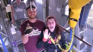 Nevis Bungy Jump  134 meters  Scared [upl. by Anirac]