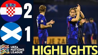 CROATIA VS SCOTLAND 21 UEFA Nations League  Extended Match Highlights 2024 [upl. by Anohs]