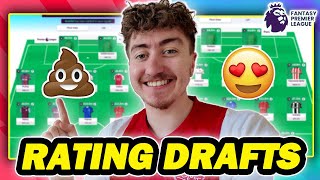 BRUTALLY RATING YOUR GAMEWEEK 4 WILDCARD DRAFTS  Fantasy Premier League 202425 Tips [upl. by Cirenoj]