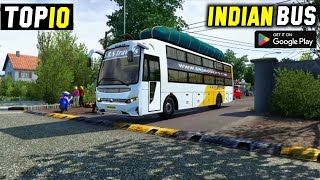 Top 10 Best Bus Simulator Games  Indian Bus Simulator Games for Android 2024 [upl. by Aicatsue757]