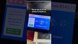 HEB said it would gradually roll out taptopay services earlier this month [upl. by Ydor]