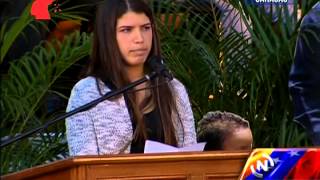 El conmovedor discurso de Rosinés Chávez dedicado a su padre Hugo Chávez [upl. by Oemac]