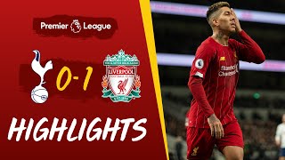 Tottenham 01 Liverpool  Firminos emphatic strike seals win  Highlights [upl. by Kennett]