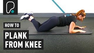 How To Plank From Knee Modified Plank [upl. by Htiekal]