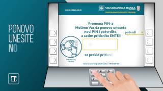 Promena PIN a na bankomatu VB [upl. by Amersham]