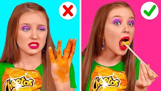 FUNNY WAYS TO SNEAK FOOD  Crazy Parenting Hacks And Tricks By 123 GO Like [upl. by Josee]