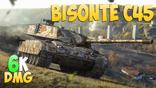 Bisonte C45  5 Kills 6K DMG  Too easy  World Of Tanks [upl. by Nanine338]