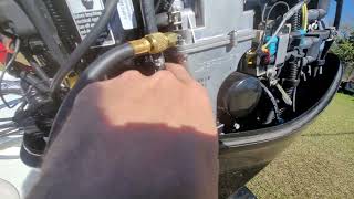 Mercury 60 HP EFI 4 stroke low pressure fuel system information amp test procedures [upl. by Esened805]