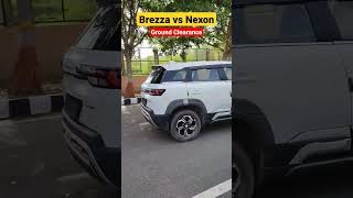 Brezza vs Nexon Ground Clearance  shorts brezza nexon [upl. by Netta]