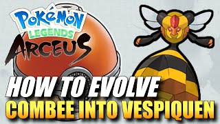 Pokemon Legends Arceus  How To Evolve Combee Into Vespiquen  How To Get Vespiquen [upl. by Wolff471]