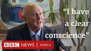 South Africas FW De Klerk on apartheid Mandela and Ramaphosa  BBC Africa [upl. by Arret]