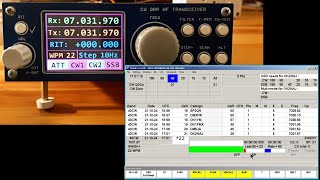 Jednoduchý TRX s oscilátorem SI5351a QSO v MWC contestu [upl. by Mikah]