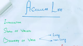 Acellular life class 11 Acellular life full chapter overview 1st year biology  Virus full chapter [upl. by Lara]