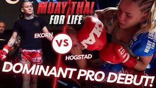 Muay Thai For Life Unite Against Cancer  Vilda Ekhorn VS AnneLine Hogstad [upl. by Ahsata]