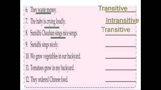 EGrammar V Ch10Verbs Transitive amp Intransitive Verbs [upl. by Ellehcyt550]