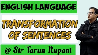 Rules for Transformation of Sentences  ICSE Class 10  sirtarunrupani [upl. by Leary]