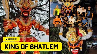 Making Of King Of Bhatlem Panjim  Narkasur in Goa 2023 Dhanlaxmi Boys of Bhatlem  Narkasur 2023 [upl. by Turro285]