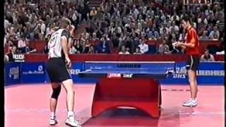 2003 WTTC Werner Schlager vs Wang Liqin 07 [upl. by Juback219]