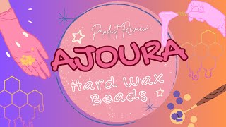 WAXING AT HOME 🏠  AJOURA Hard Wax Beads  Product Review  AMAZON [upl. by Trebreh48]