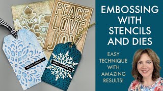 Embossing with Stencils and Dies [upl. by Vaios]