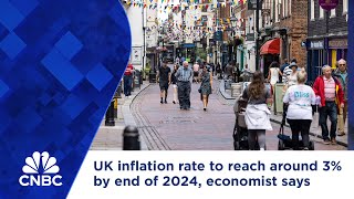 UK inflation rate to reach around 3 by end of 2024 economist says [upl. by Wernher]