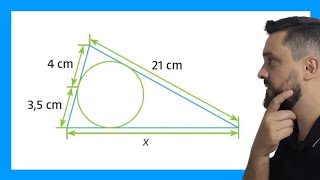 ⭕ CIRCUNFERÊNCIA INSCRITA no TRIÂNGULO [upl. by Akinorev]