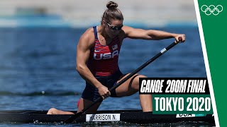 🛶 Womens Canoe Single 200m Final  Tokyo 2020 [upl. by Huai]