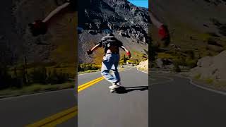 Cole Trotta almost💀🪦shorts skateboarding downhill music rock [upl. by Blanche203]