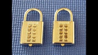 Picking 29 Push button digital combination padlock decoded [upl. by Hootman]