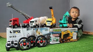 Unboxing Mainan Mobil Truk  Excavator Damkar Mobil Molen amp Mobil Beko  Koleksi Mainan RC [upl. by Deanna]