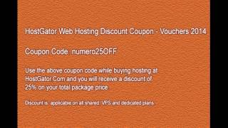 HostGator Coupon Code 2014  25 OFF [upl. by Shulock]