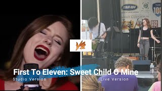 First To Eleven Sweet Child O Mine Studio VS Live [upl. by Idell]