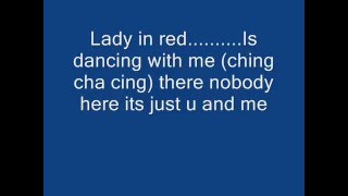 Lady in red Lyrics [upl. by Jenna116]