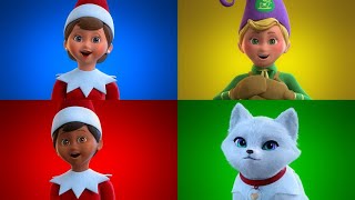 Christmas Carol Merry Mashup  The Elf on the Shelf Elf Mates amp Elf Pets [upl. by Nylidnam588]