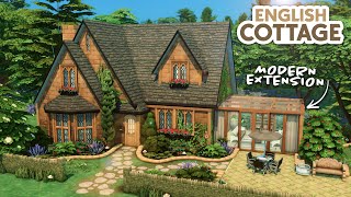 English Cottage w Modern Extension  The Sims 4 Speed Build [upl. by Sukey58]