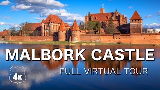 🏰 🇵🇱 MALBORK CASTLE 🔥 Inside of history in 4k UHD video Tour 2023 [upl. by Annerb]