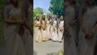 College Girls Transformed Onam Getup 😍 College Life onam studentlife students shorts [upl. by Guyer]